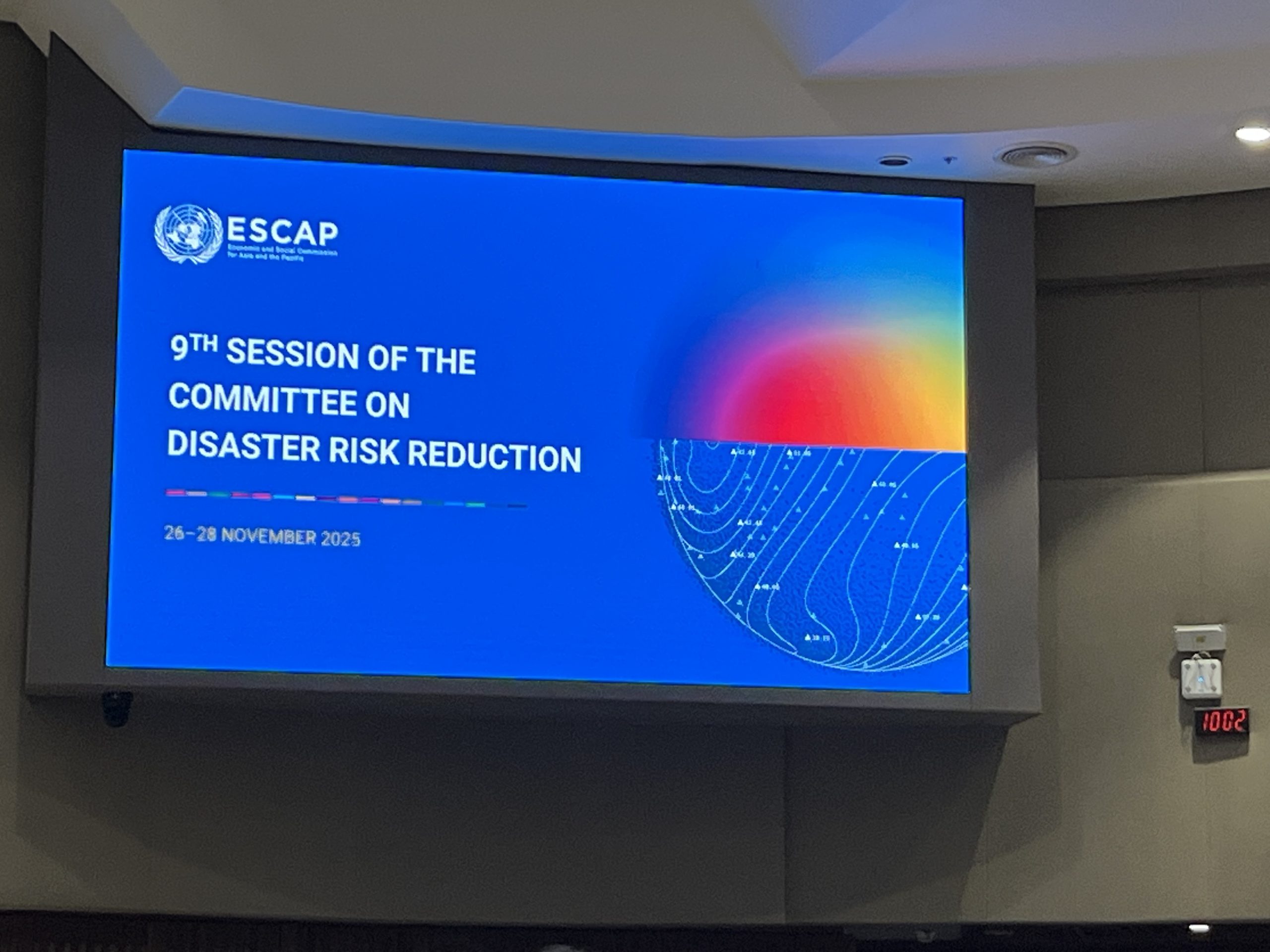Embassy participated in the 9th Session of the Committee on Disaster Risk Reduction at the United Nations ESCAP.